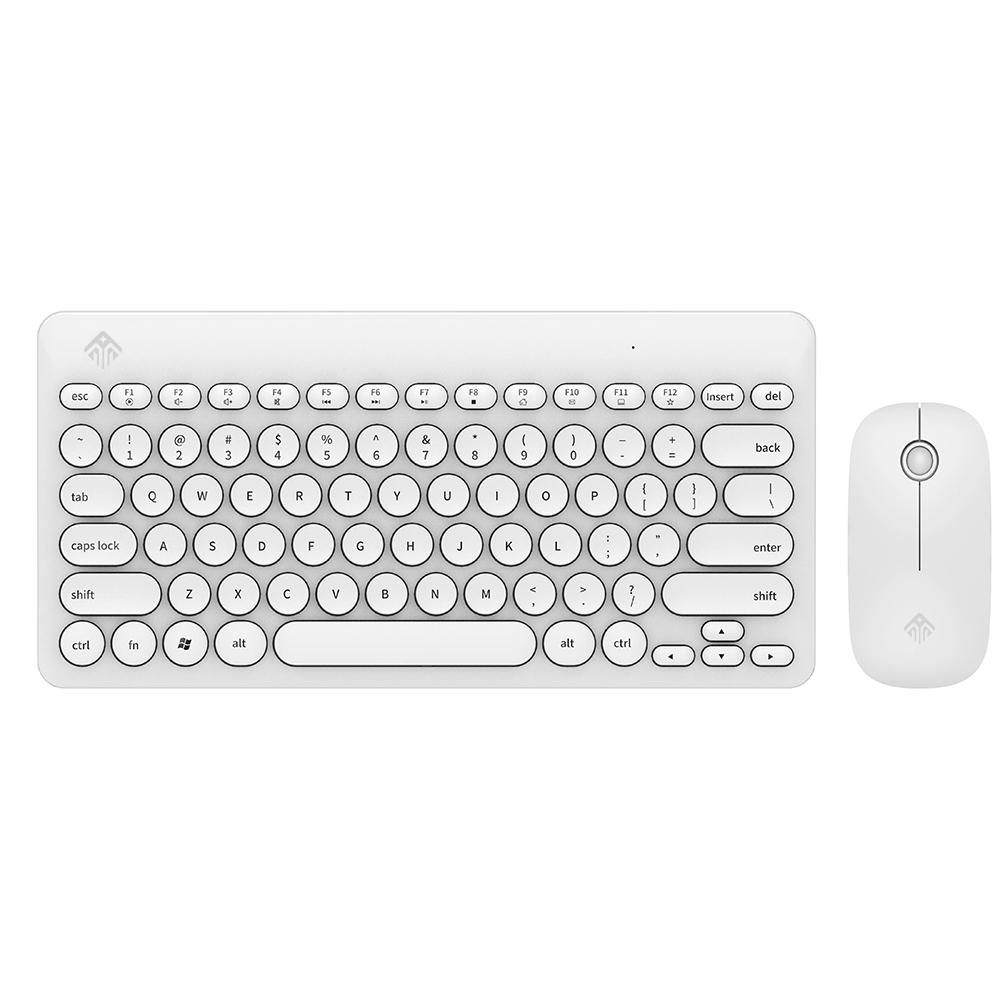 Wireless Keyboard Mouse Set RS662 WH