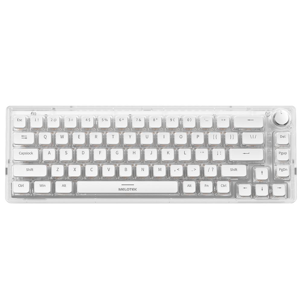 Translucent Pudding Keyboard KT680 WH