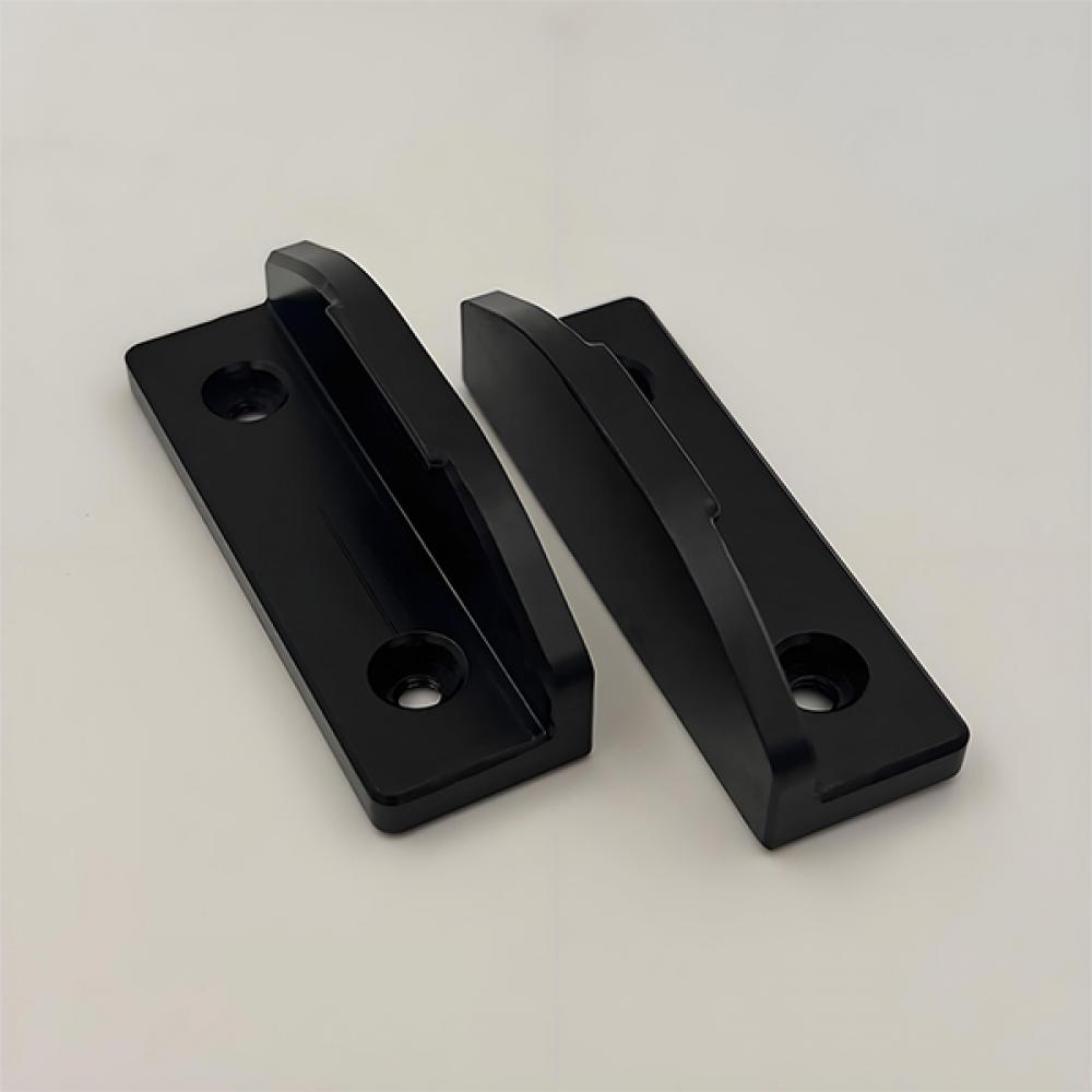CNC black anodized aluminum part