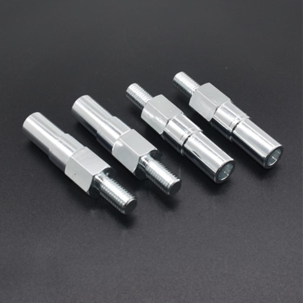 CNC turning Zink plated steel screw shaft